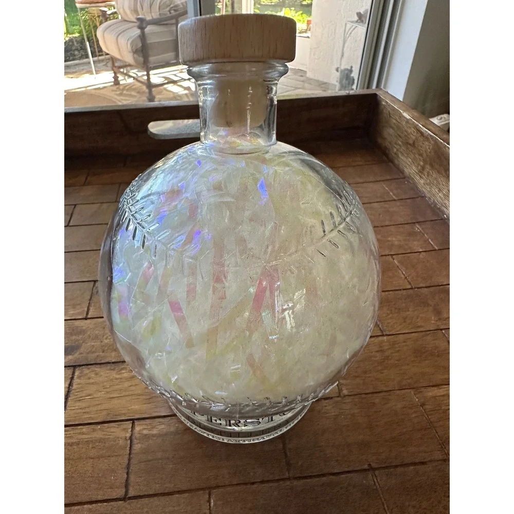 Cooperstown‎ Distillery Baseball  Empty Decanter Home Plate Base EUC